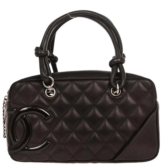 Chanel Brown Calfskin Cambon Ligne Bowling Bag - Picture 1 of 10